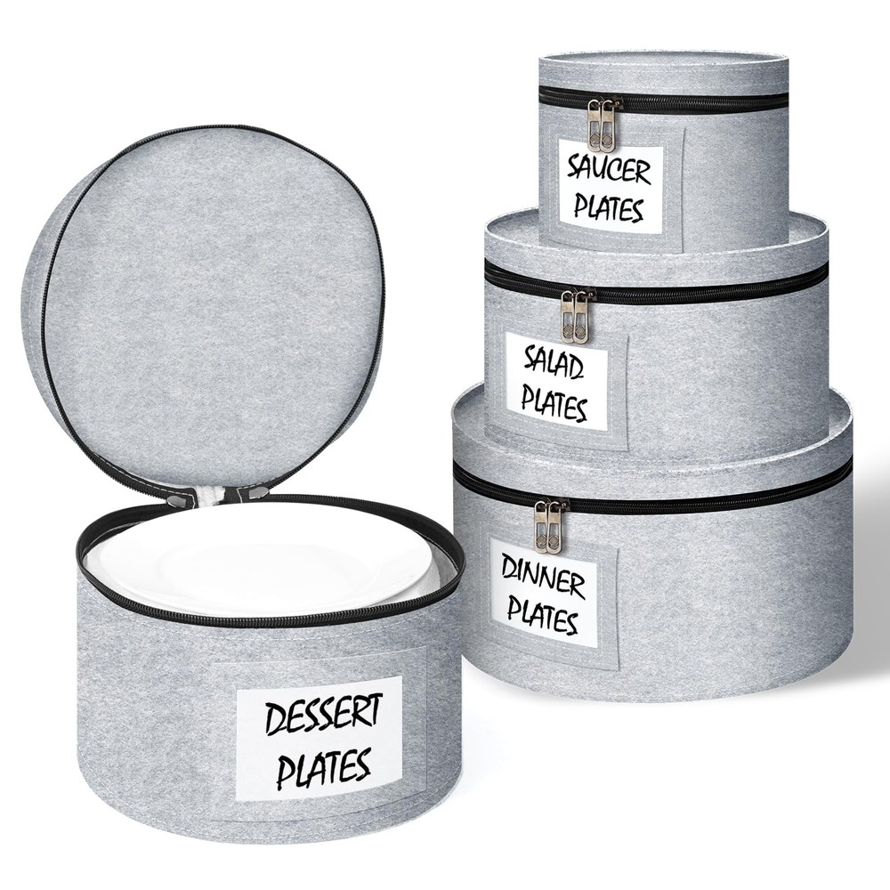 China Storage Containers 4 Piece Set Moving Boxes for Dinnerware Stackable Mo...