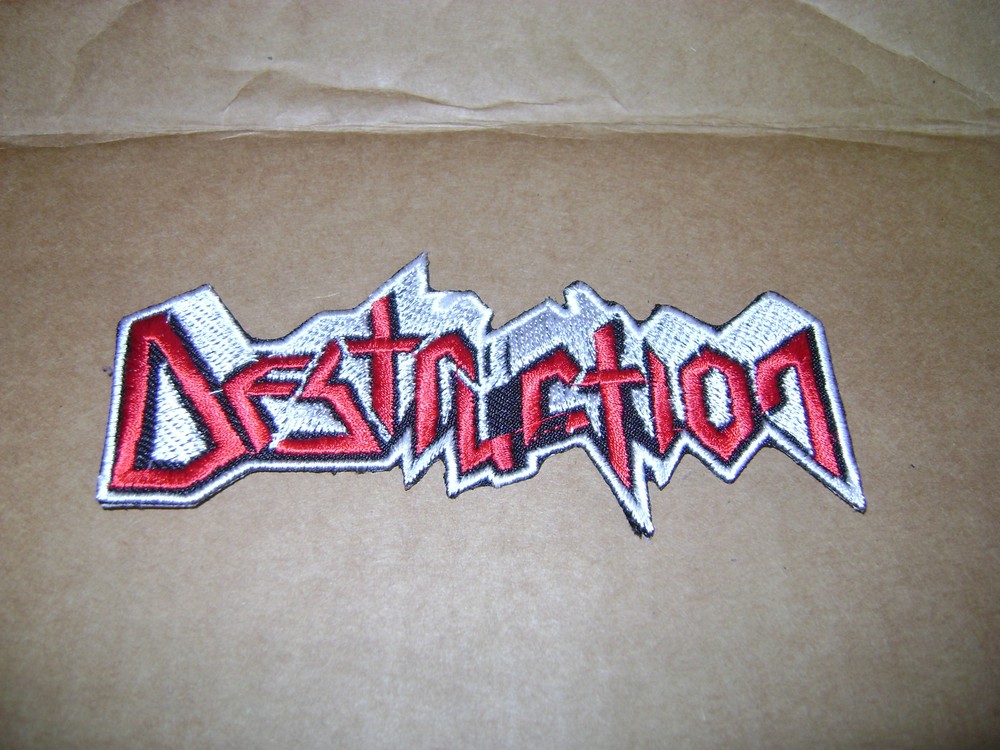 DESTRUCTION,IRON ON EMBROIDERED PATCH