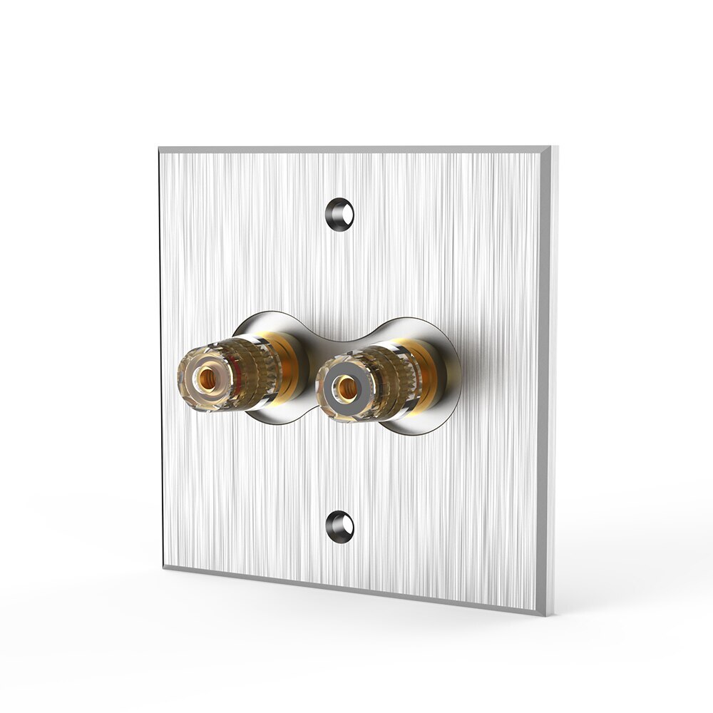 Audio Terminal Panel 5.1 System 86 Banana Female Wall Plug Y Socket Binding Post