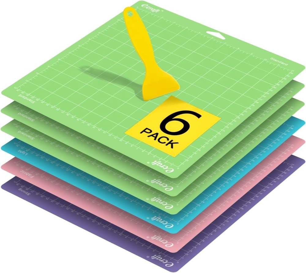 6-Pack Cutting Mat12x12 for Cricut Maker 3/Maker/Explore 3/Air 2/One – Strong...