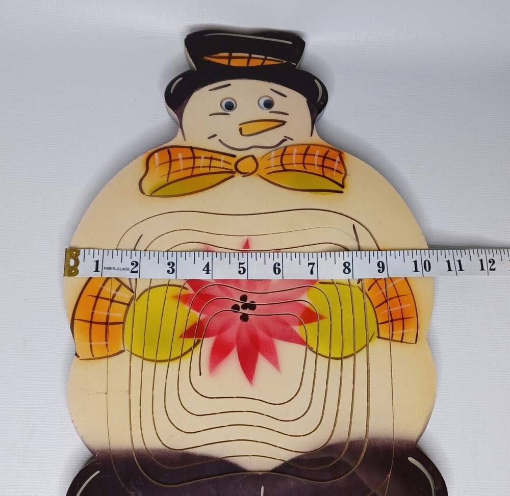 Snowman Greeter Basket Christmas Decor