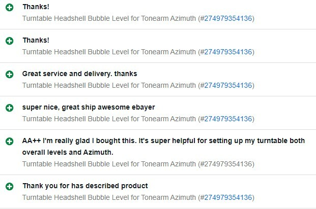 Turntable Headshell Bubble Level for Tonearm Azimuth
