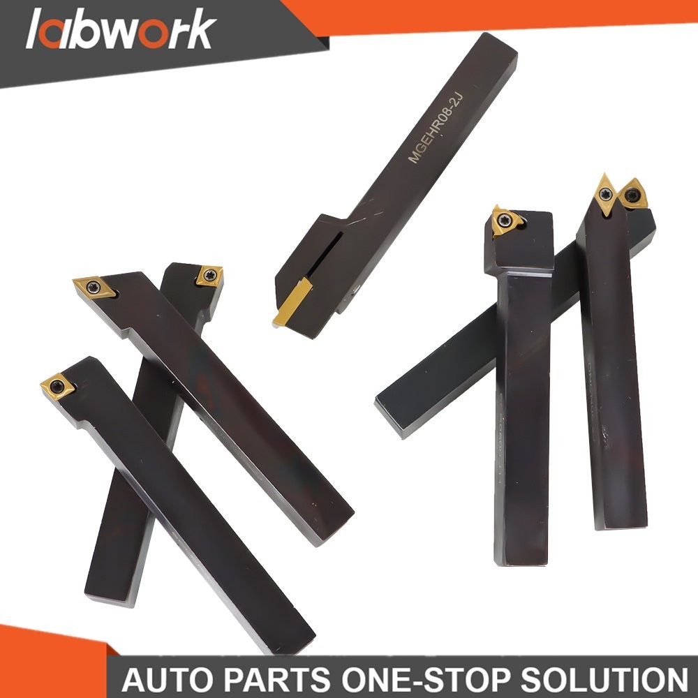 Labwork 1/2" Lathe Turning Tools+Indexable Carbide Inserts With Storage Box 7Pc