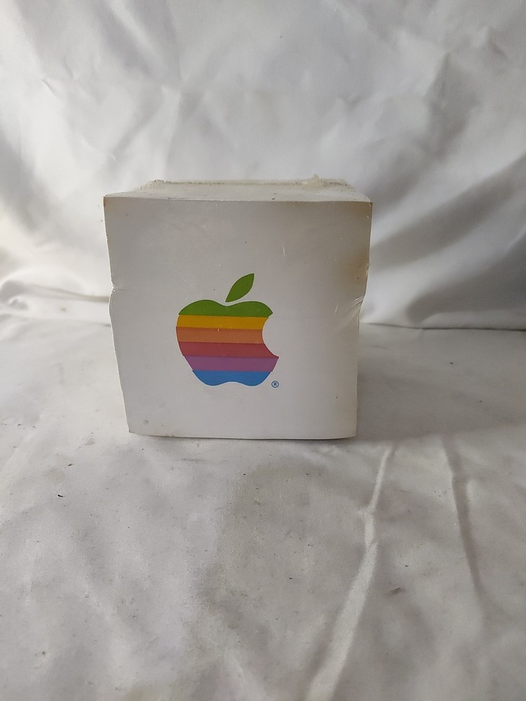Apple Computer Rainbow Logo PAPER NOTE CUBE, Sealed Roth Office Equipment