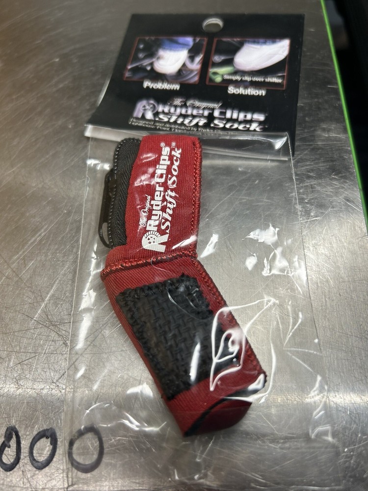 Ryder Clips - RSS-RED - Cloth Rubber Shift Sock, Red