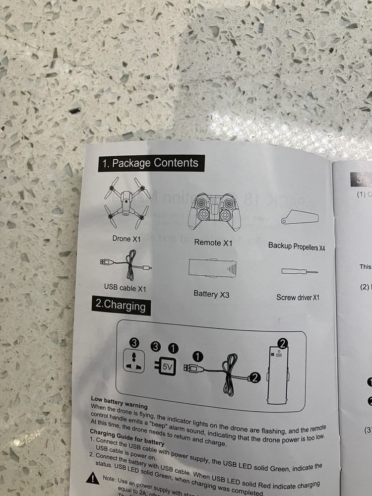 Attop X-Pack 18 Camera Drone with Controller and Accessories Case-READ DESC