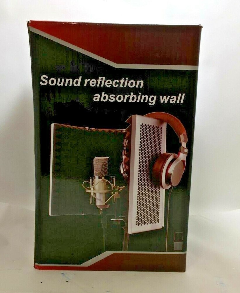 Pro Microphone Isolation Shield, 5-Panel Pop Filter,