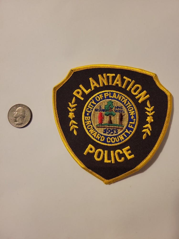 PLANTATION FLORIDA FL POLICE PATCH