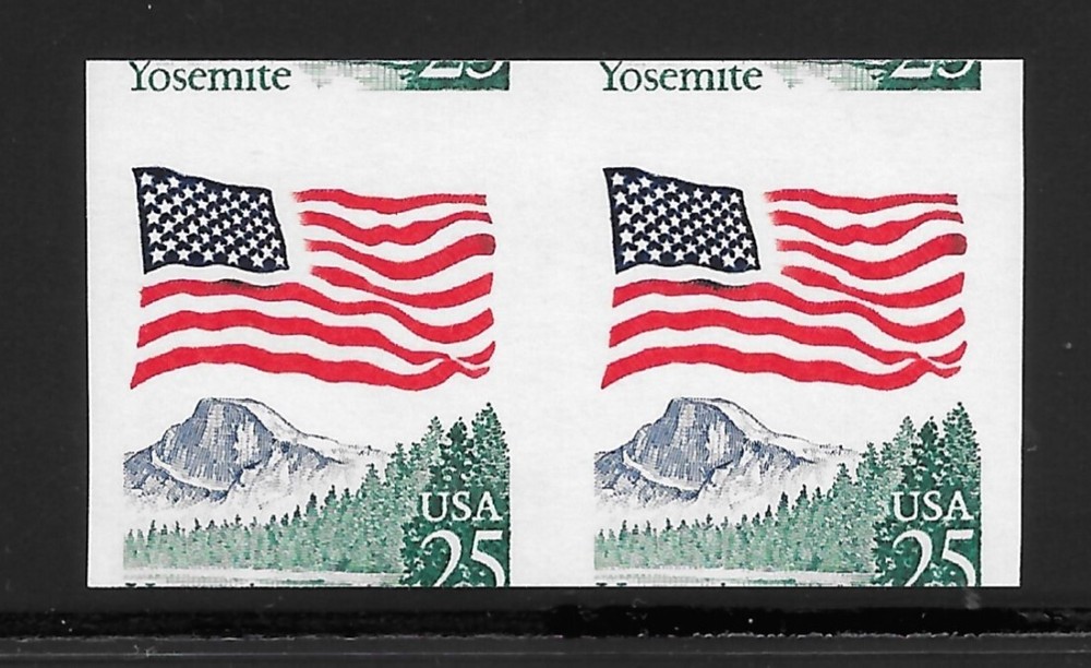 IMPERFORATE ERROR Coil Pair Scott #2280b--BLOCK Tagging--MISCUT