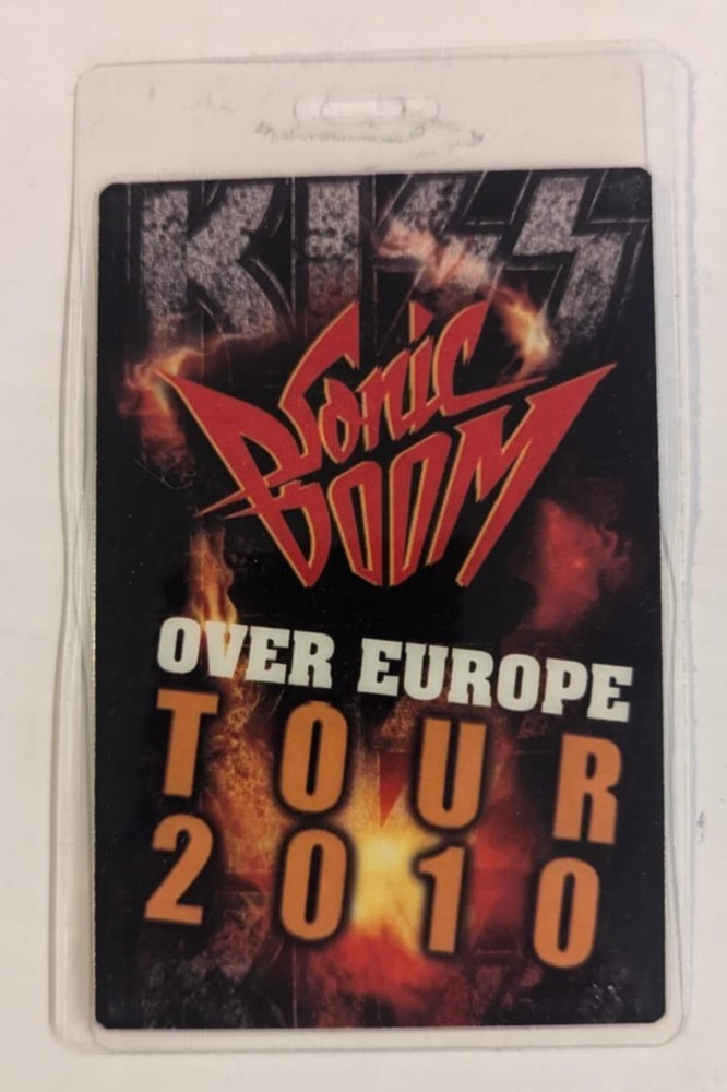 KISS 2010 SONIC BOOM OVER EUROPE Tour VIP Laminate KISS ARMY