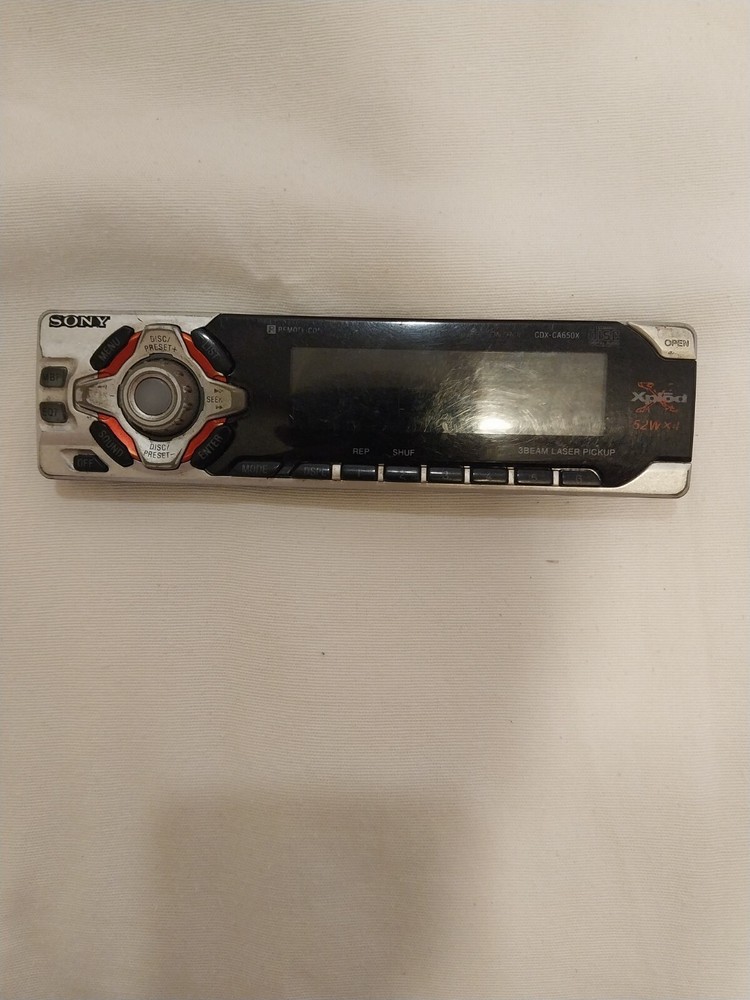 sony cdx-CA650X  Faceplate Only