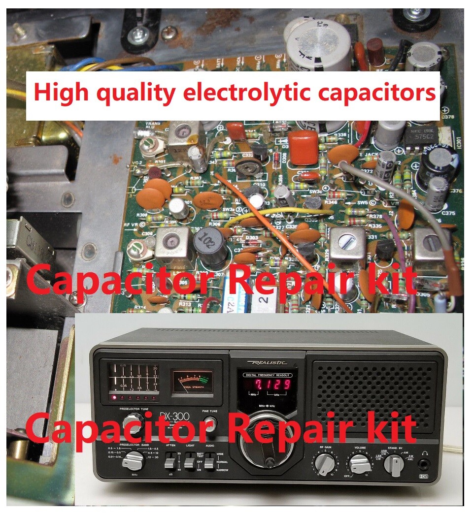 Realistic DX-300 / DX-302 Shortwave Receiver/ Capacitor Repair kit /High quality