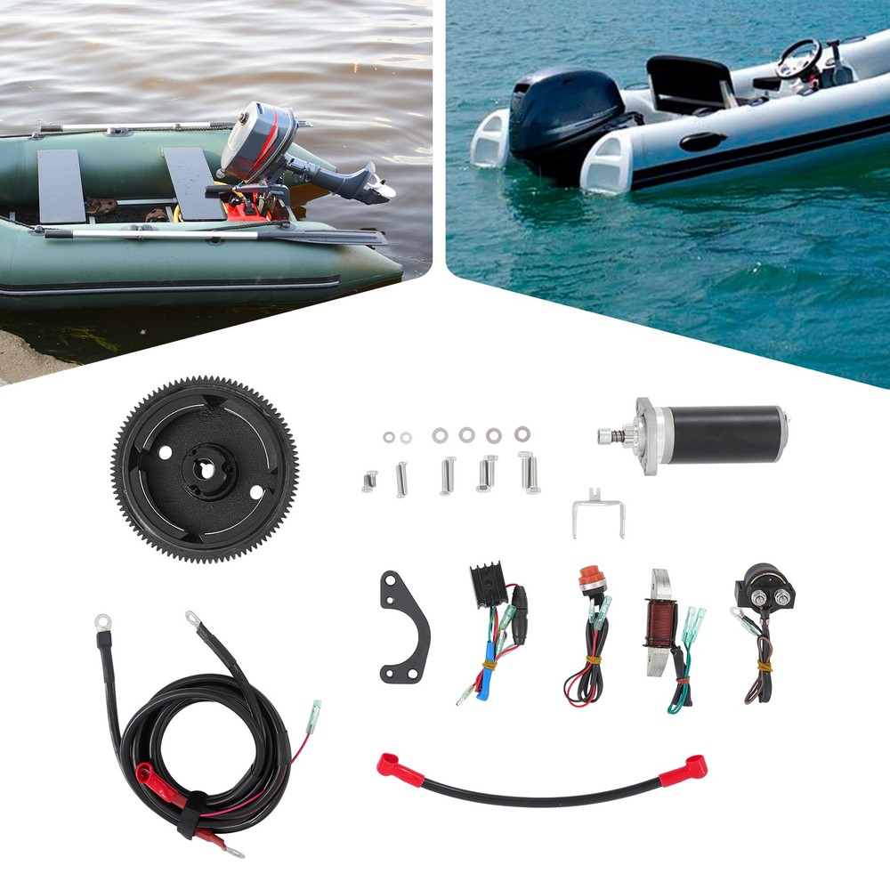 Electric Starter Conversion Kit for Dongfa 2-Stroke 9.8HP Outboard Motor