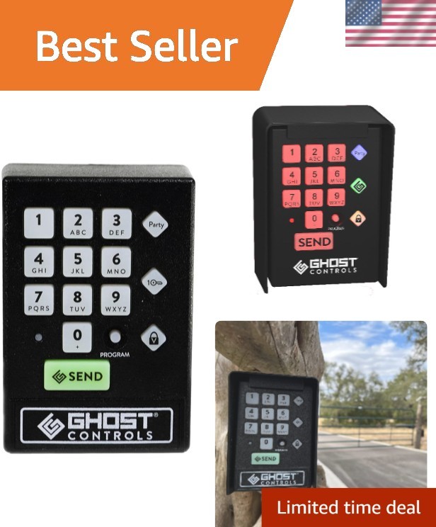 Versatile Wireless Keypad for Gates - Includes Partymode and Vacation Features