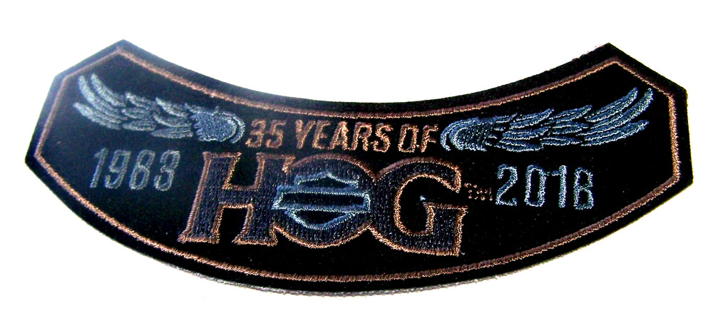 Harley Davidson 2018 HOG Harley Owners Group Rocker Patch NICE NEW