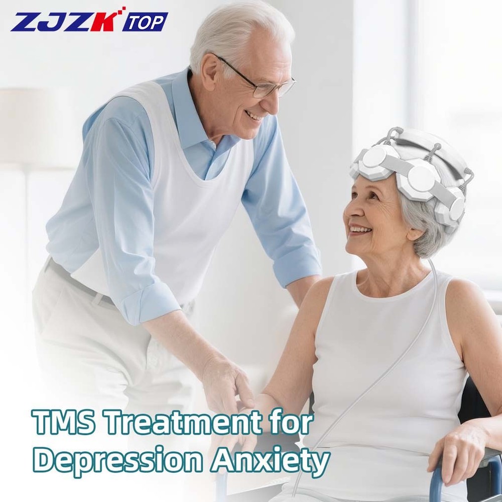 rTMS Transcranial Magnetic Stimulation Therapy Device for Depression OCD Support