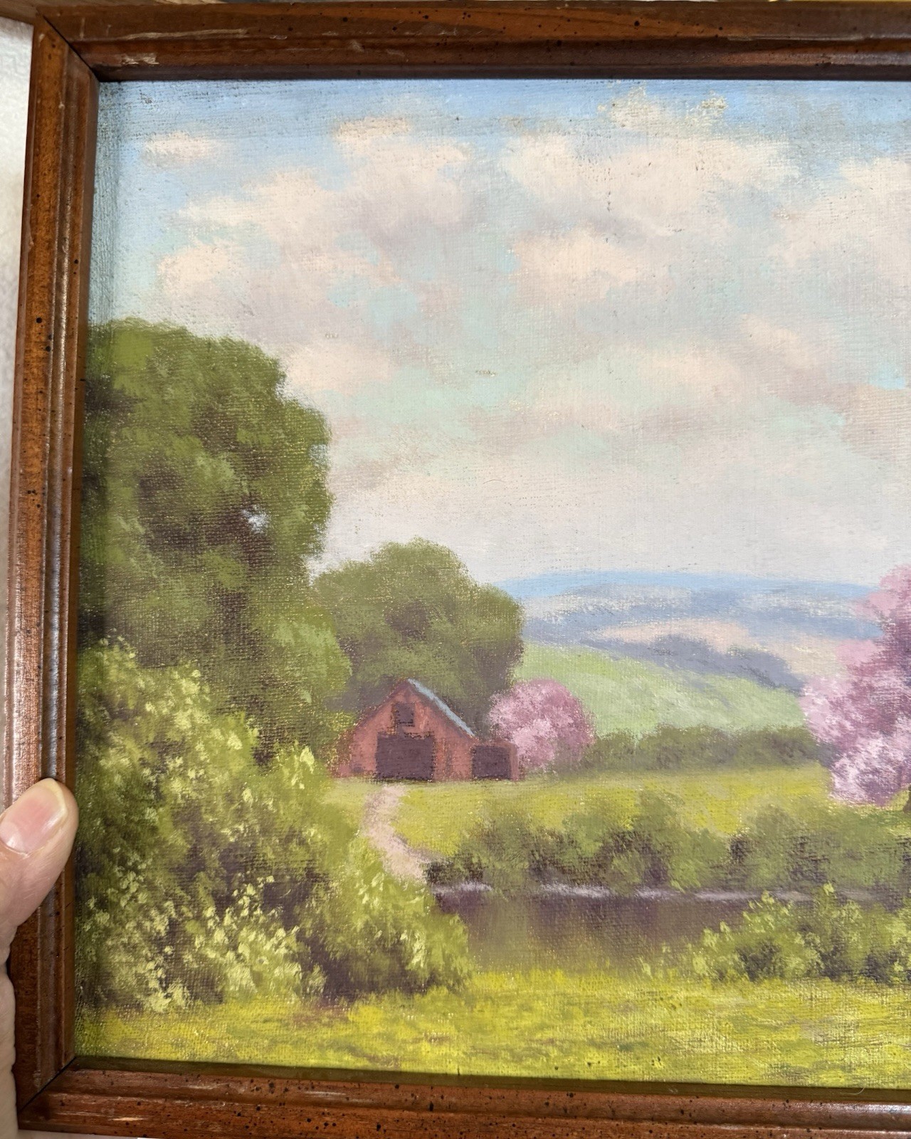 Circa 1920 Oil Painting L Sperman Listed American 20th Century