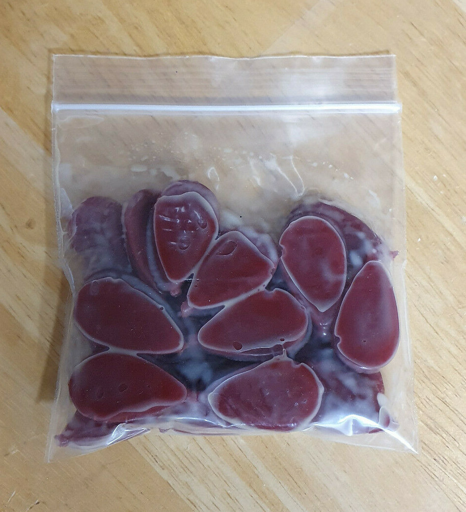 20 pack of durable CHICKEN LIVER scented bait chunks CUSTOM MADE IN USA