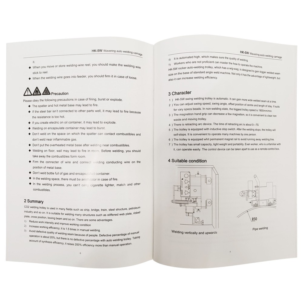 Welding Machine Auxiliary Tools Automatic Welding Trolley Swing Type