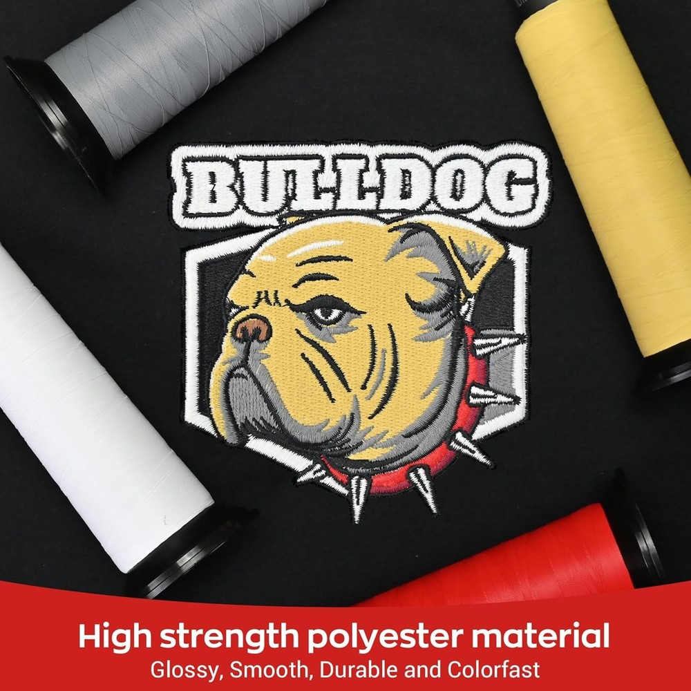 Embroidery Machine Thread 20 Colors 40WT 2500M Matte Polyester Cones