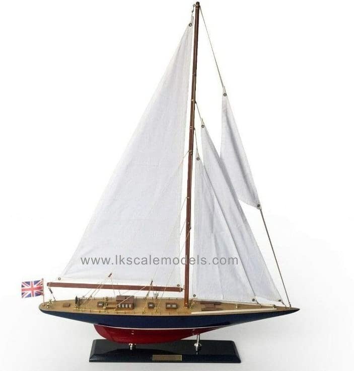 Wooden Endeavor Model Sailboat Decoration 27"