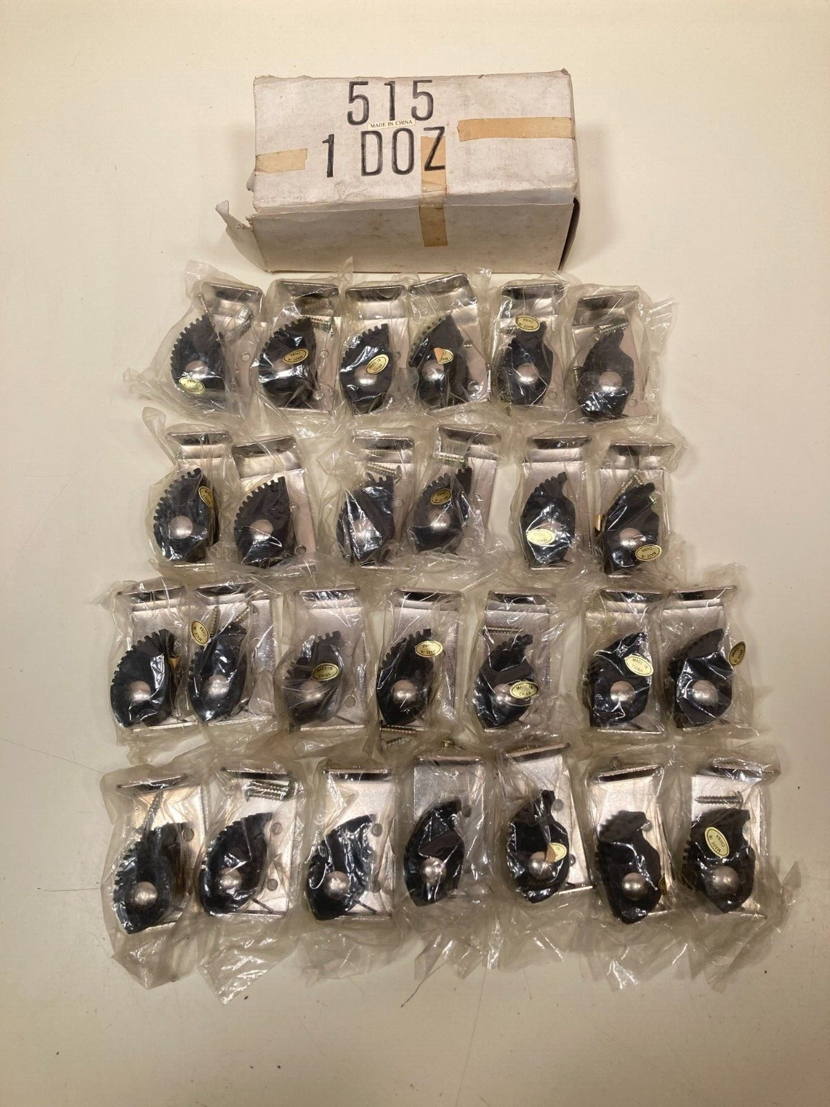 (26) Rubber & steel utility tool handle clips (for 3/4" to 1-1/4" dia) NOS