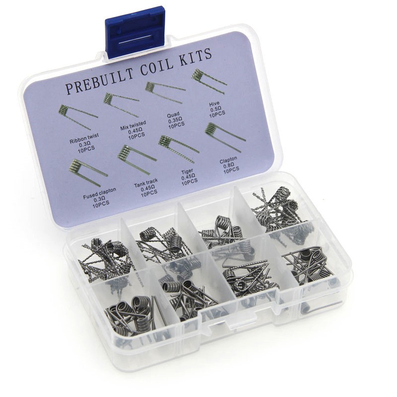 80pcs A1 Clapton Heating Wire Coils Ready-made Kit