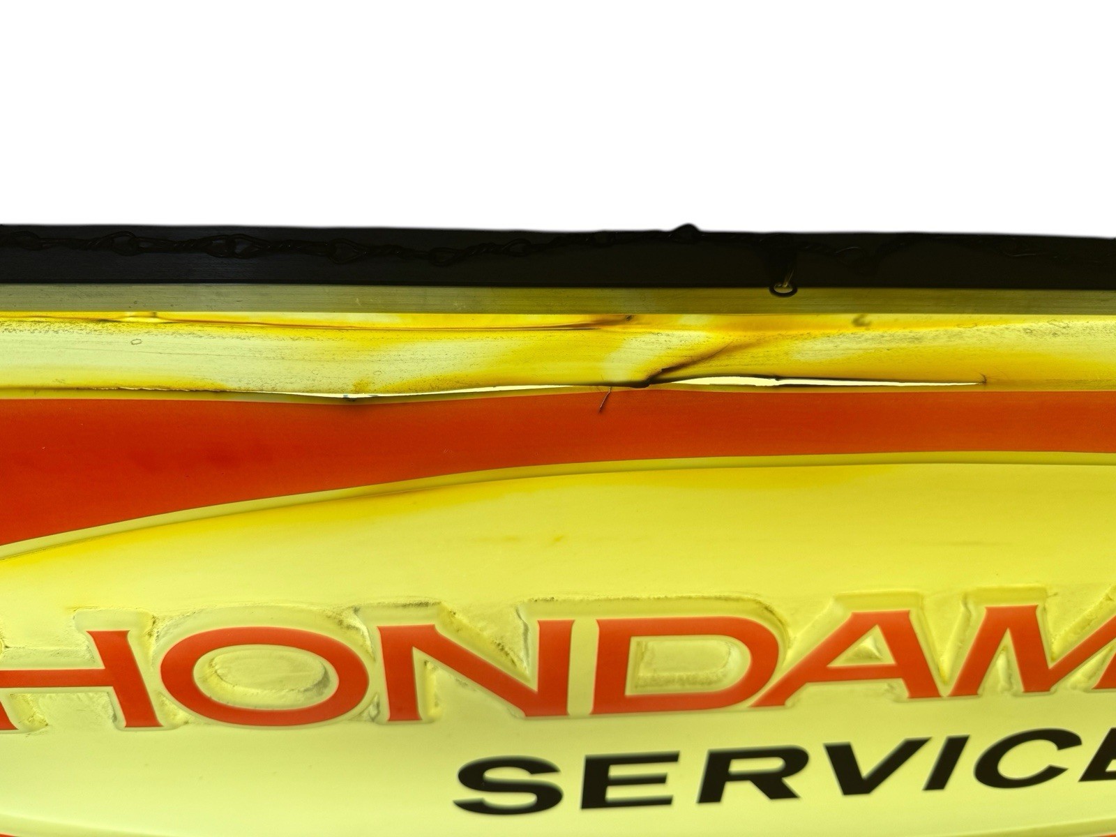 Vintage Rare 1970s Hondamatic Service Lighted Sign Honda Motorcycle Shop Display