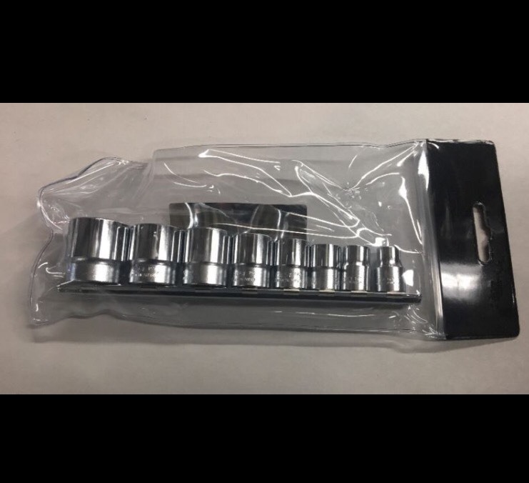TRIUMPH 8 PIECE SOCKET SET WHITWORTH 6 POINT