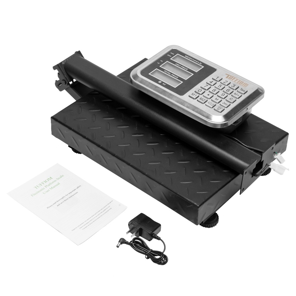 100kg/220lbs Foldable Electronic Platform Scale High-Definition LCD Display NEW