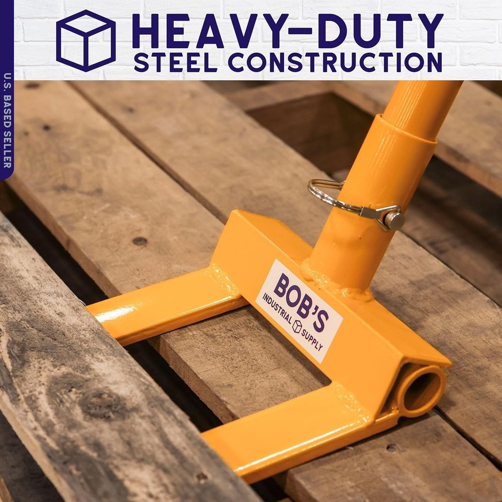Comfort Grip Pallet Puller with 3 Sections - Ideal Wood Pry Bar for DIY Projects