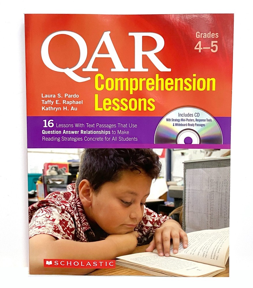 NEW Qar Comprehension Lessons Grades 4-5 + Sealed CD with Whiteboard Ready Tools