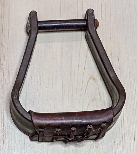 Stirrups With Leather Wrap   #13A