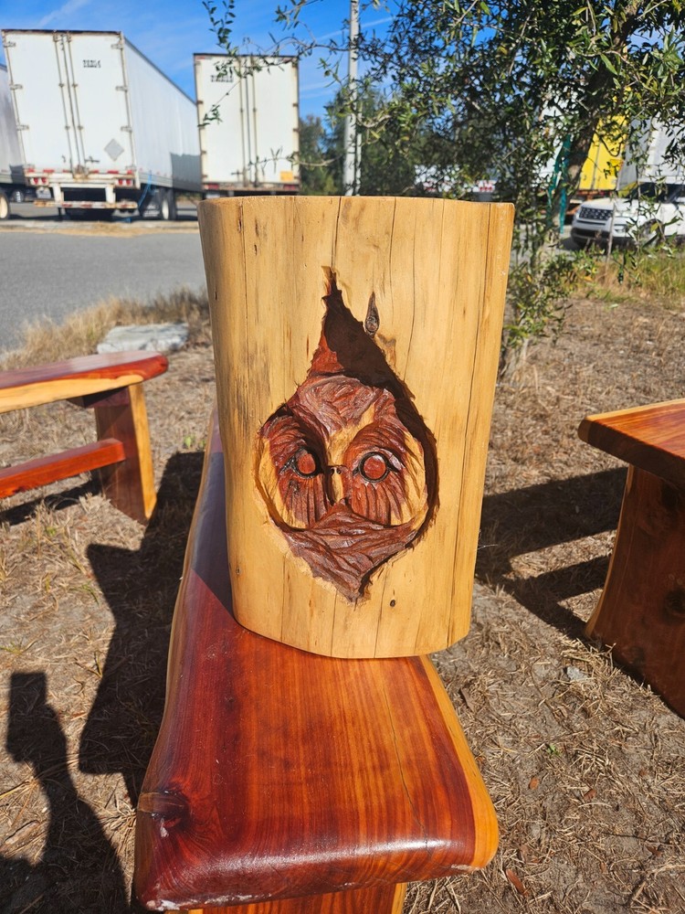 Chainsaw Artwork Cypress carved
