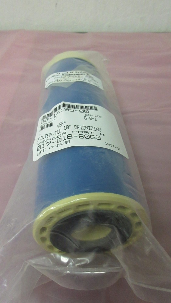 M&W Systems 017-018-6063 Filter, TCU 10" Deionizing 412779