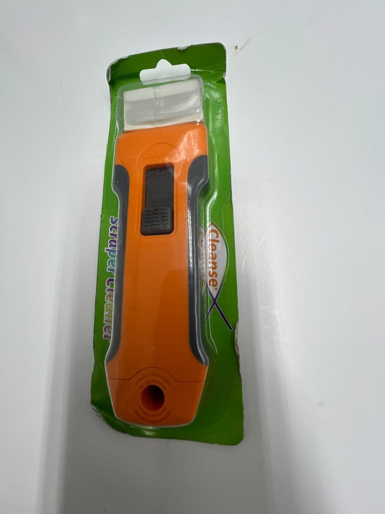 QTY 4 Cleanse Multi-Purpose Cleaning Razor Blade Scraper Tool w/ Extra Blades
