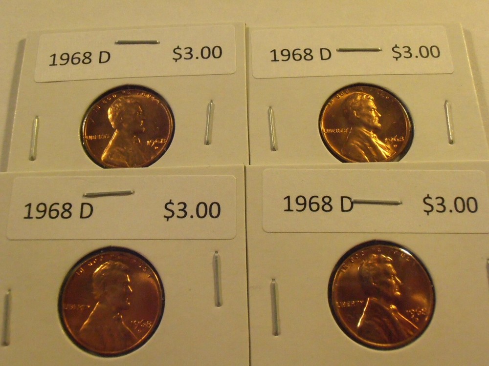 1968 D Lincoln Cent - BU from a nice roll