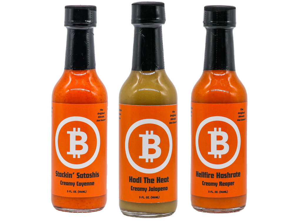 Original Bitcoin Hot Sauces - 3 Pack