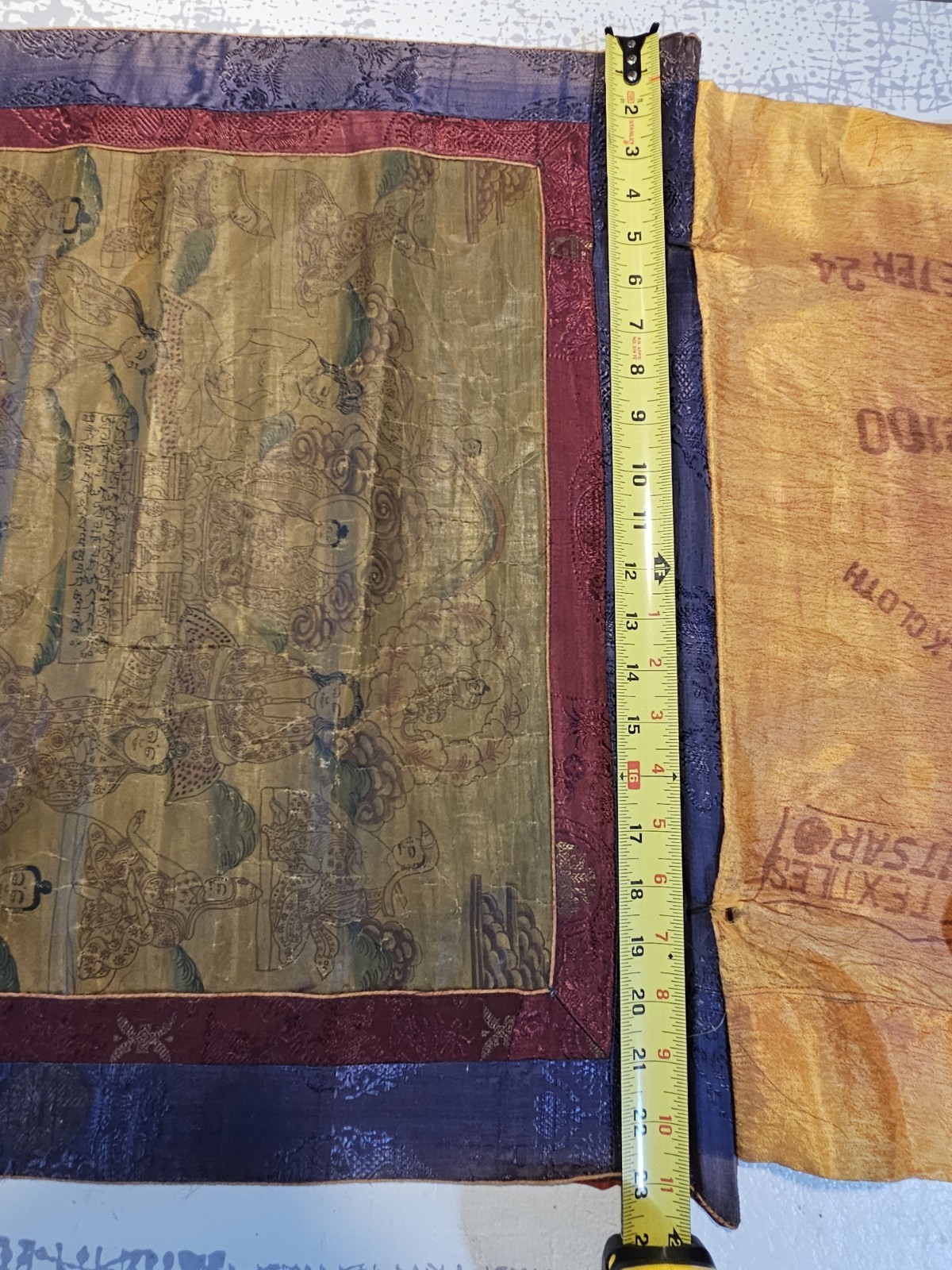 RARE ANTIQUE THANGKA PAINTING 9 DRALA BROTHERS TIBET BUDDHISM MASTERPIECE