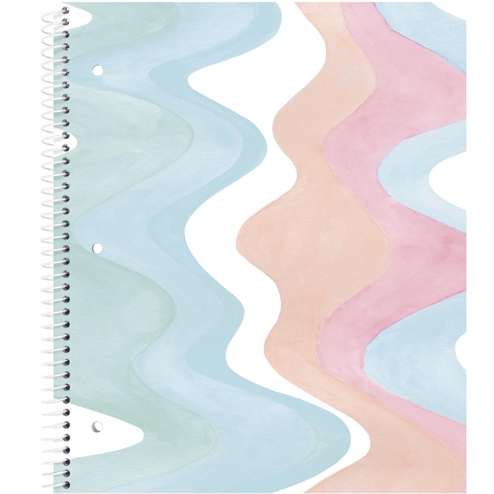 Pastel Spiral Notebook, Study App Compatible, 80 Sheets, 2 Pack