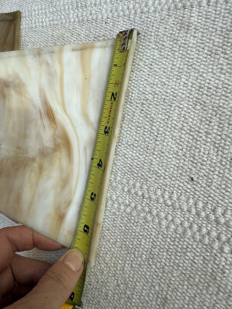 Slag Glass Replacement Panel for Table Lamp