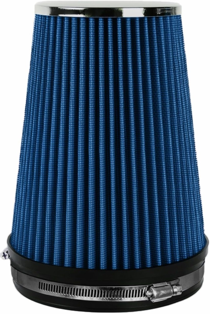 6" Inlet Cold Air Intake Filter Cone Replacement Performance Blue (8" Tall)