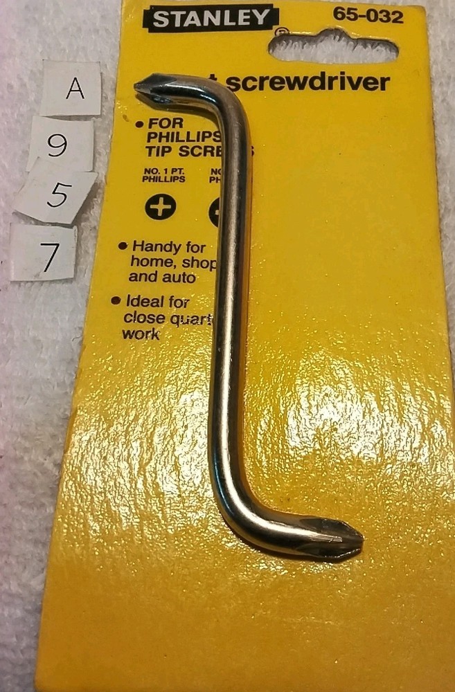 65-032 STANLEY OFFSET SCREWDRIVER "1983 VINTAGE " USA 🇺🇸