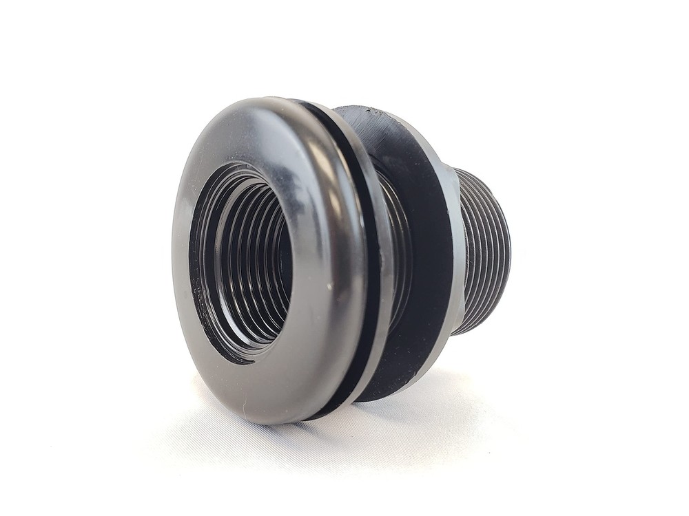 Lifegard Aquatics 1/2-Inch Double Threaded Bulkhead