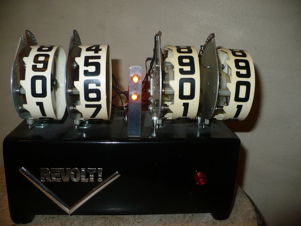 Mechanical Pinball  Flip Clock- (See Description) OOAK