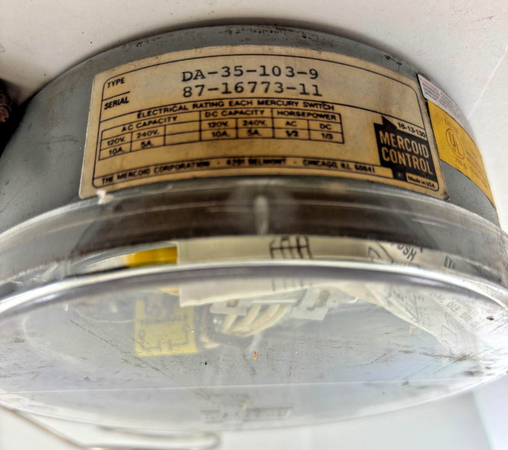 Mercoid Control DA-35-103-9 Pressure Switch / Sensor