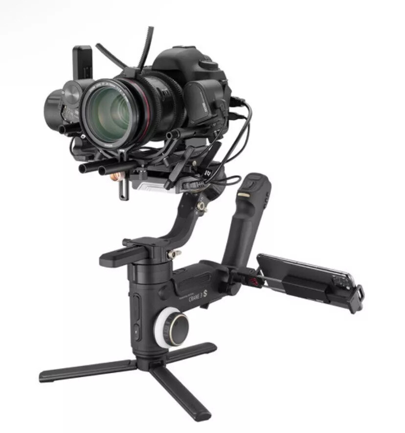 ZHIYUN Crane 3S 3-Axis Handheld Stabilizer for Canon Nikon Sony Camera w/ Extras