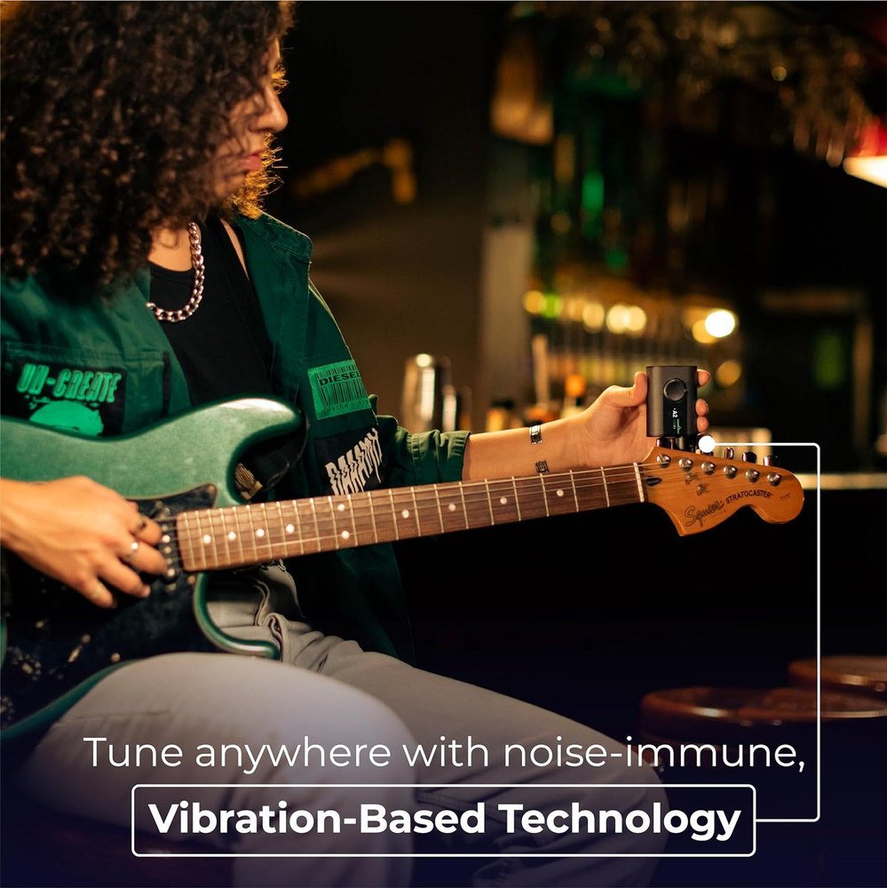 Smart Guitar Tuner & Metronome with String Winder - 150+ Tunings!