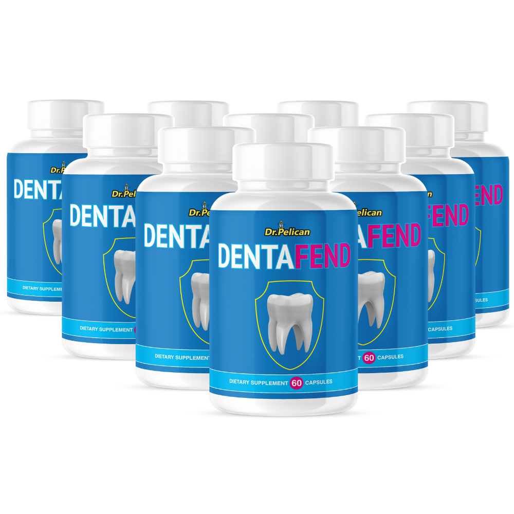Dentafend- Oral & Digestive Support- 10 Bottles- 600 Capsules