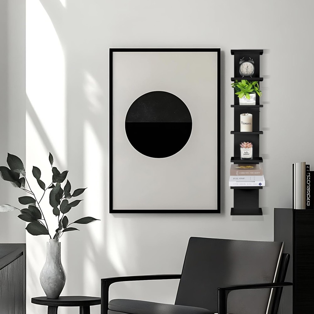 7 Tier Wall Shelf Unit - Lack Floating Shelf, Compact Display Floating Shelf,...